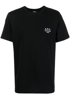 A.P.C. Raymond logo-embroidered T-shirt