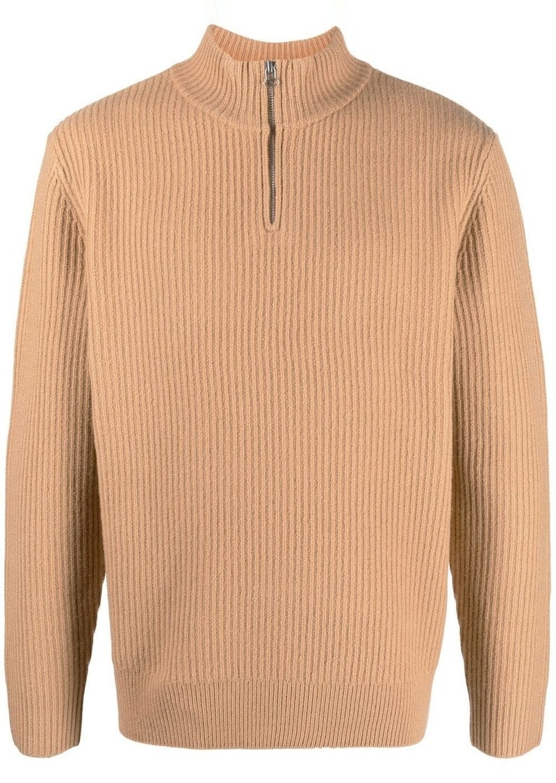 A.P.C. ribbed-knit high-neck jumper