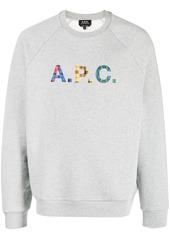 A.P.C. Shaun tartan-logo sweatshirt