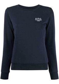 A.P.C. Skye logo-embroidered cotton sweatshirt