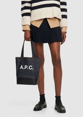 A.P.C. Small Axel Denim & Leather Tote Bag