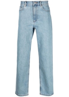 A.P.C. stonewashed straight-legged jeans