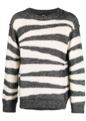 A.P.C. striped cotton-blend jumper