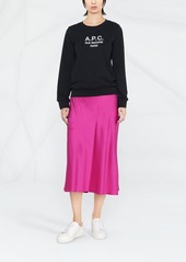 A.P.C. Tina logo-embroidered cotton sweatshirt