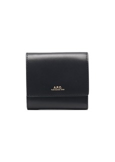 A.P.C. trifold leather wallet