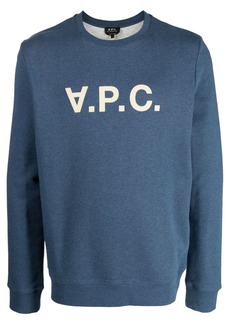 A.P.C. V.P.C. flocked-logo sweatshirt