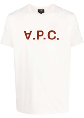 A.P.C. VPC flocked-logo T-shirt