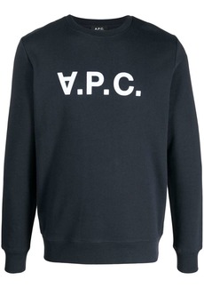 A.P.C. V.P.C. logo-print cotton sweatshirt
