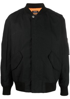 A.P.C. zip-pocket cotton bomber jacket