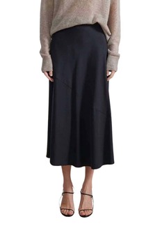 Apiece Apart Ami Slip Skirt In Black