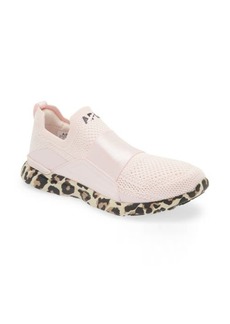APL Athletic Propulsion Labs APL TechLoom Bliss Knit Running Shoe in Bleached Pink /Leopard at Nordstrom