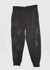 APL Athletic Propulsion Labs Kindly F Off Rhinestone Sweatpants In Grey
