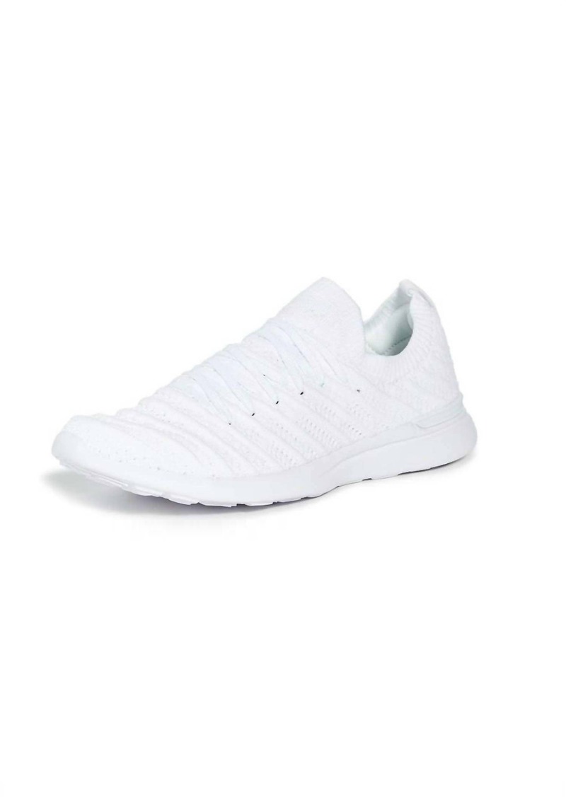 APL Athletic Propulsion Labs Women's Techloom Wave Sneakers In White/white