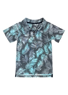 Appaman Kids' Fairbanks Cotton Polo in Teal Tropics at Nordstrom
