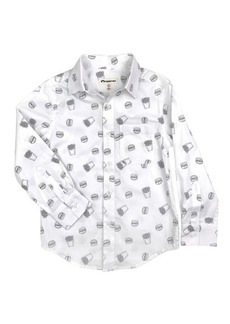 Appaman Kids' Print Cotton Button-Up Shirt