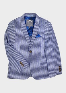 Appaman Boy's Linen-Blend Sports Jacket, Size 2-12