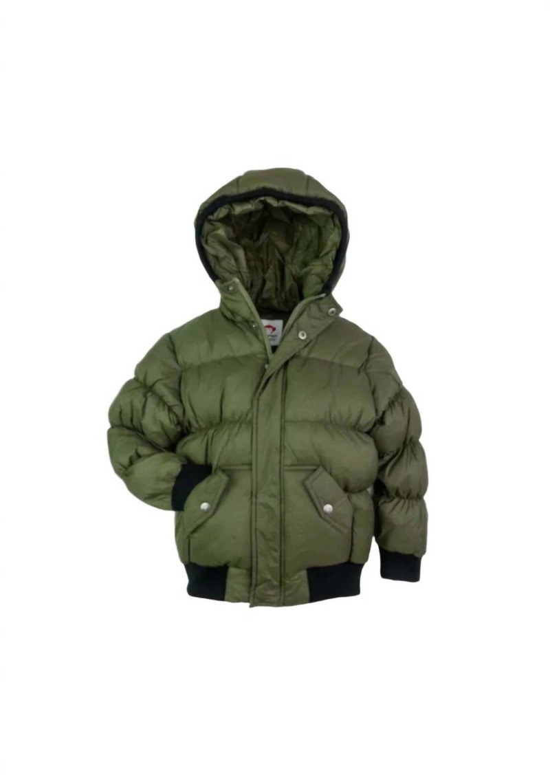 Appaman Boy's Puffy Coat In Thunderstorm