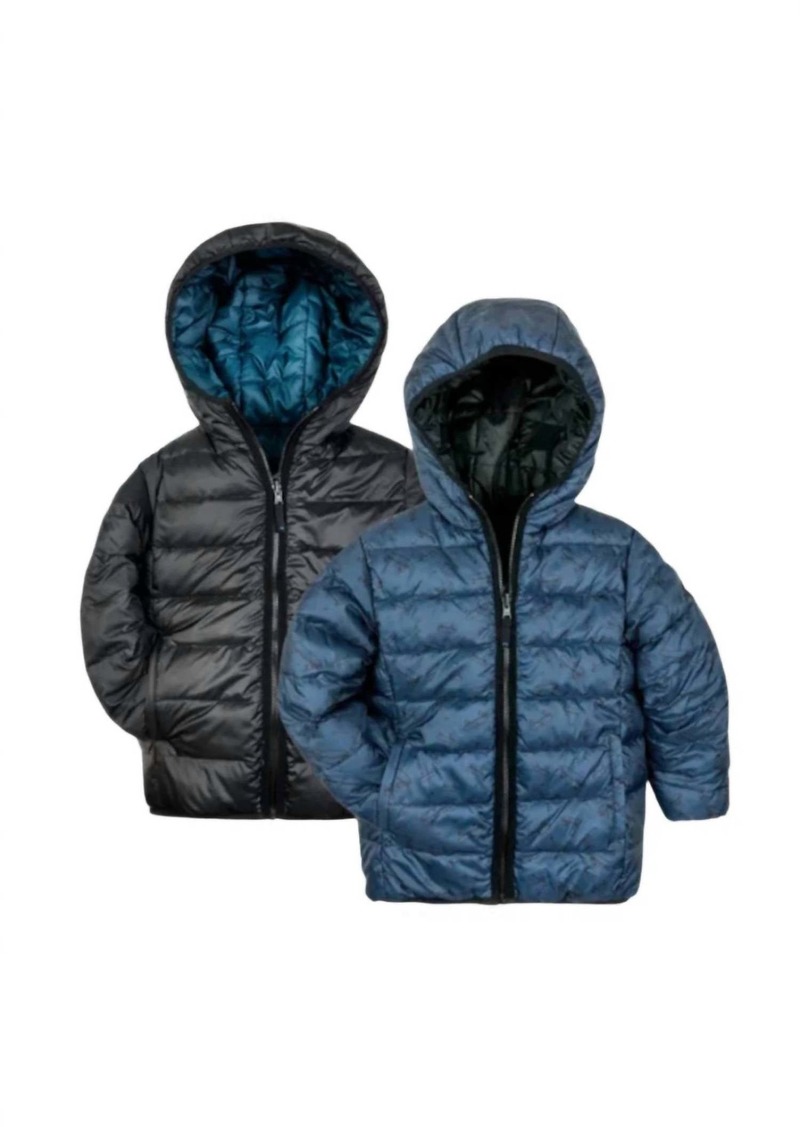 Appaman Boy's Reversible Puffer In Skater Vibes