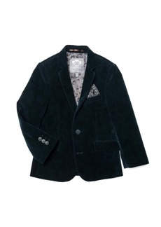 Appaman Boys Suit Blazer In Pea Coat Velvet