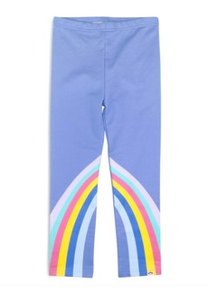 Appaman Girls' Rainbow Cropped Leggings In Blue