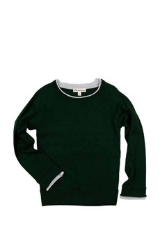 Appaman Kids Jackson Roll Neck Sweater In Emerald