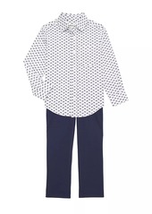 Appaman Little Boy's & Boy's Pindot Casual Cotton Button-Down Shirt