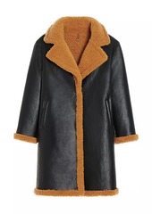 APPARIS Anei Faux-Leather & -Shearling Reversible Coat