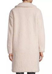 APPARIS Anouck Double-Breasted Faux Shearling Coat