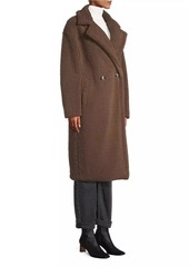 APPARIS Anoushka Faux Fur Double-Breasted Coat