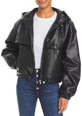Apparis Israel Hooded Faux Leather Jacket