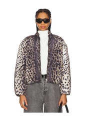 Apparis Leni Leopard Padded Bomber