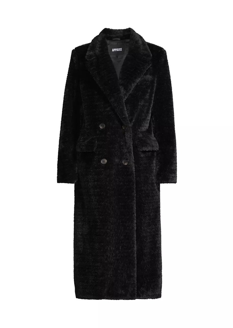 APPARIS Astrid Teddy Double-Breasted Coat