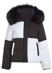APPARIS colour-blocked hooded jacket