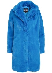 APPARIS faux-fur single-breasted button coat