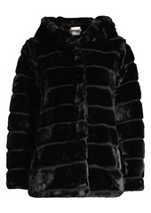 APPARIS Goldie Hooded Faux Fur Jacket