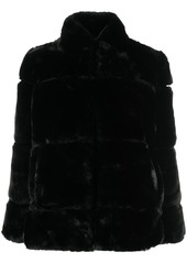 APPARIS high-neck faux-fur coat