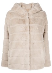 APPARIS hooded faux-fur coat