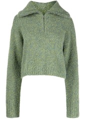 APPARIS Jean spread-collar sweater