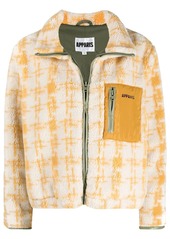 APPARIS Kayla houndstooth-pattern bomber jacket