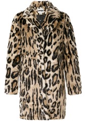 APPARIS Lana leopard faux-fur coat