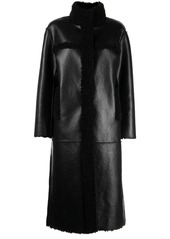 APPARIS Noir reversible faux-shearling coat