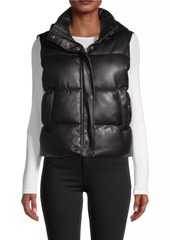 APPARIS Rocky Faux Leather Hooded Vest