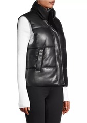 APPARIS Rocky Hooded Faux Leather Vest