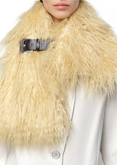 APPARIS Rowen Faux-Fur Buckle Scarf