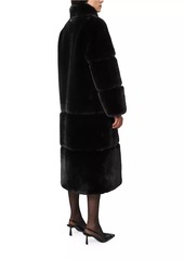 APPARIS Sylke Paneled Faux Fur Long Coat