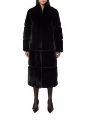 APPARIS Sylke Paneled Faux Fur Long Coat