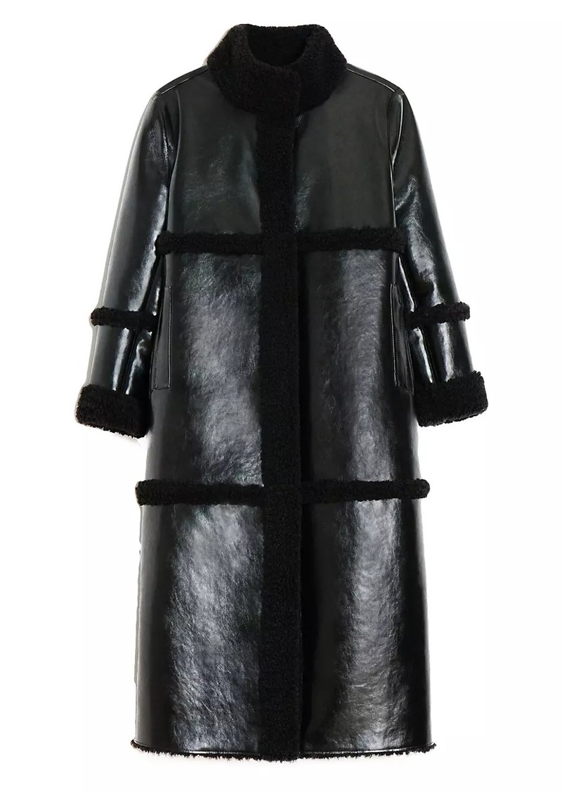 APPARIS Tilly Faux Leather Reversible Coat