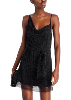 Aqua Asymmetric Sparkle Sleeveless Dress - 100% Exclusive