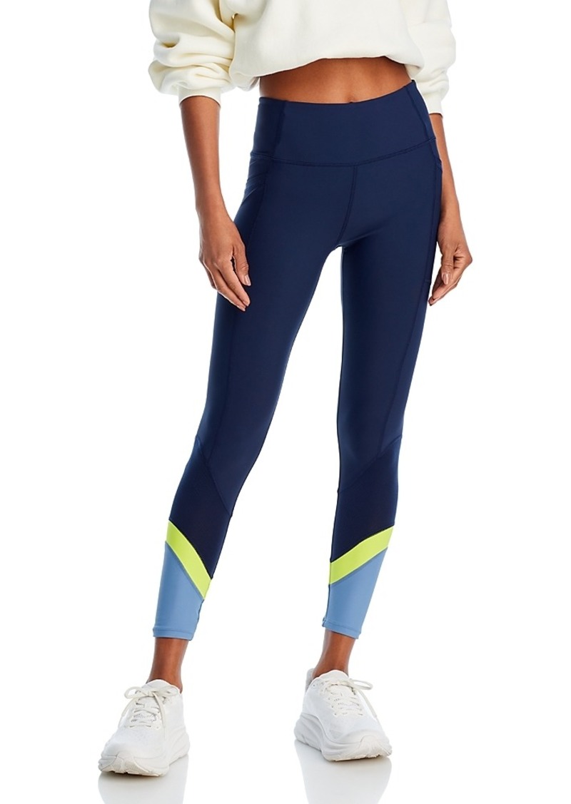 Aqua Athletic Mesh Colorblock Leggings - Exclusive