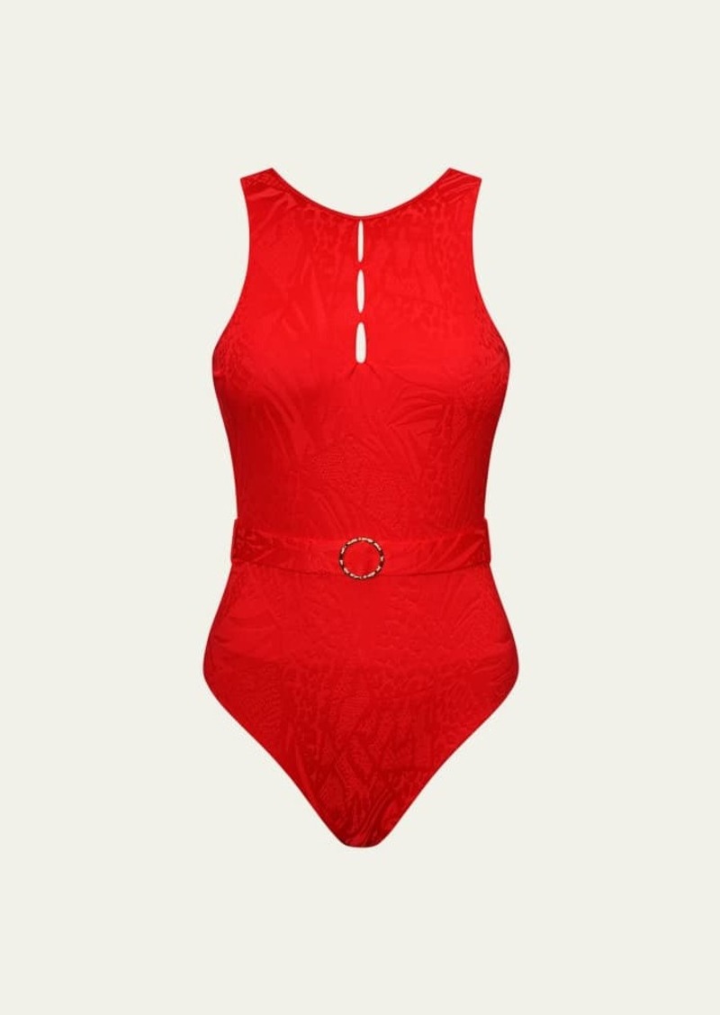 Aqua Blu Australia Rossa Prudence Cutout One-Piece Swimsuit